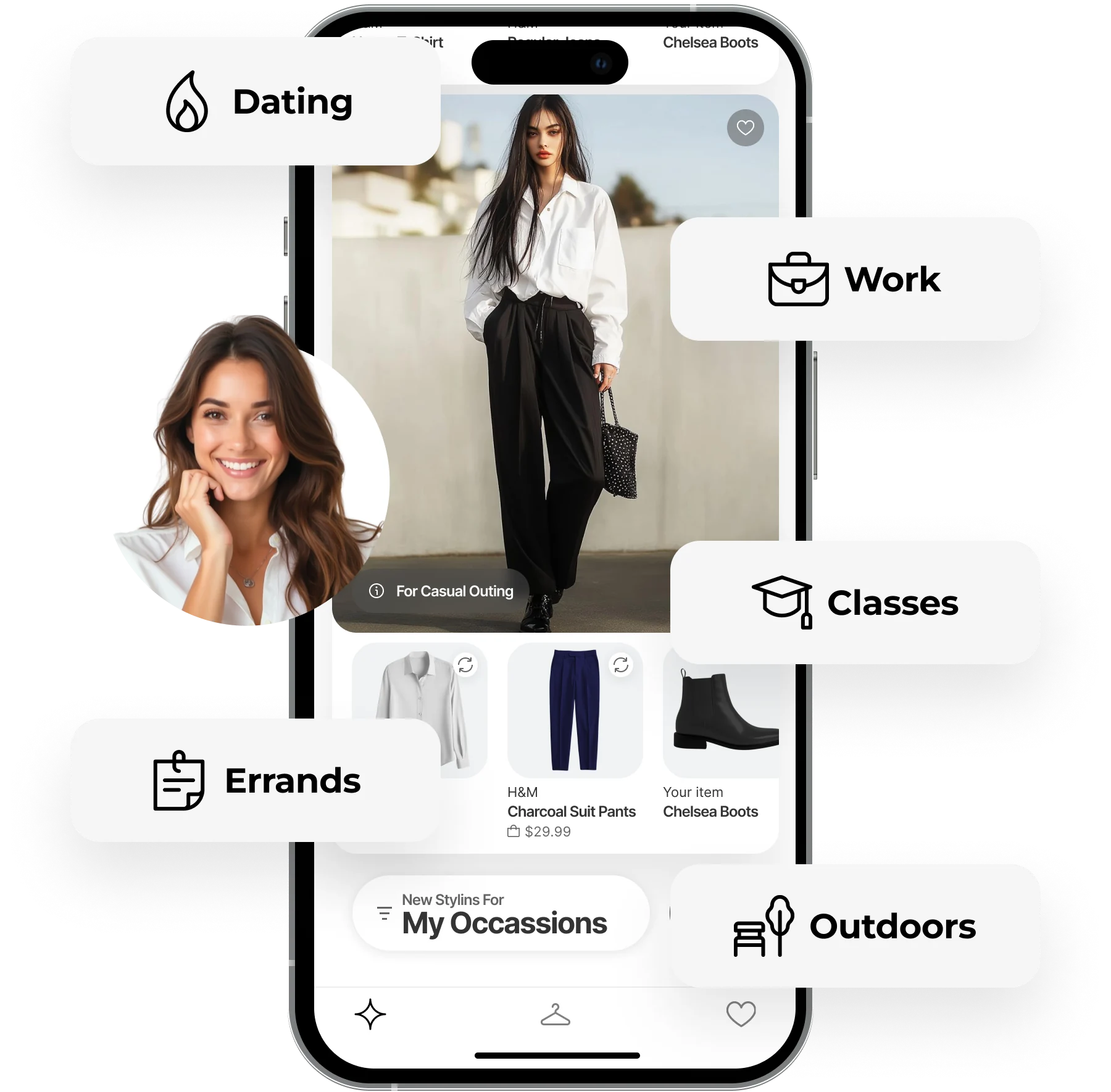 AI stylist trend insights screen