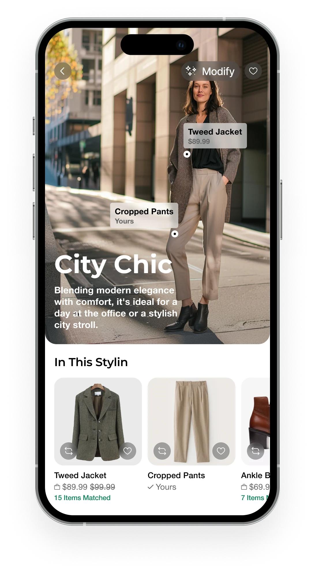 Illustration of upcoming AI stylist features
