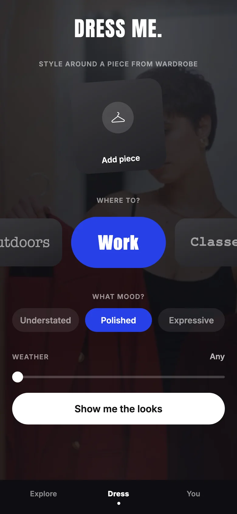 Stylin Dress: Dress me, with where to, what mood and the weather